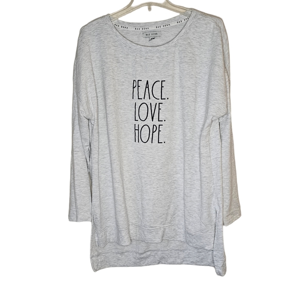 Rae Dunn Oversized Pullover Sweatshirt Size Medium